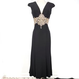 Camille La Vie Black Fit Flattering Gown Dress